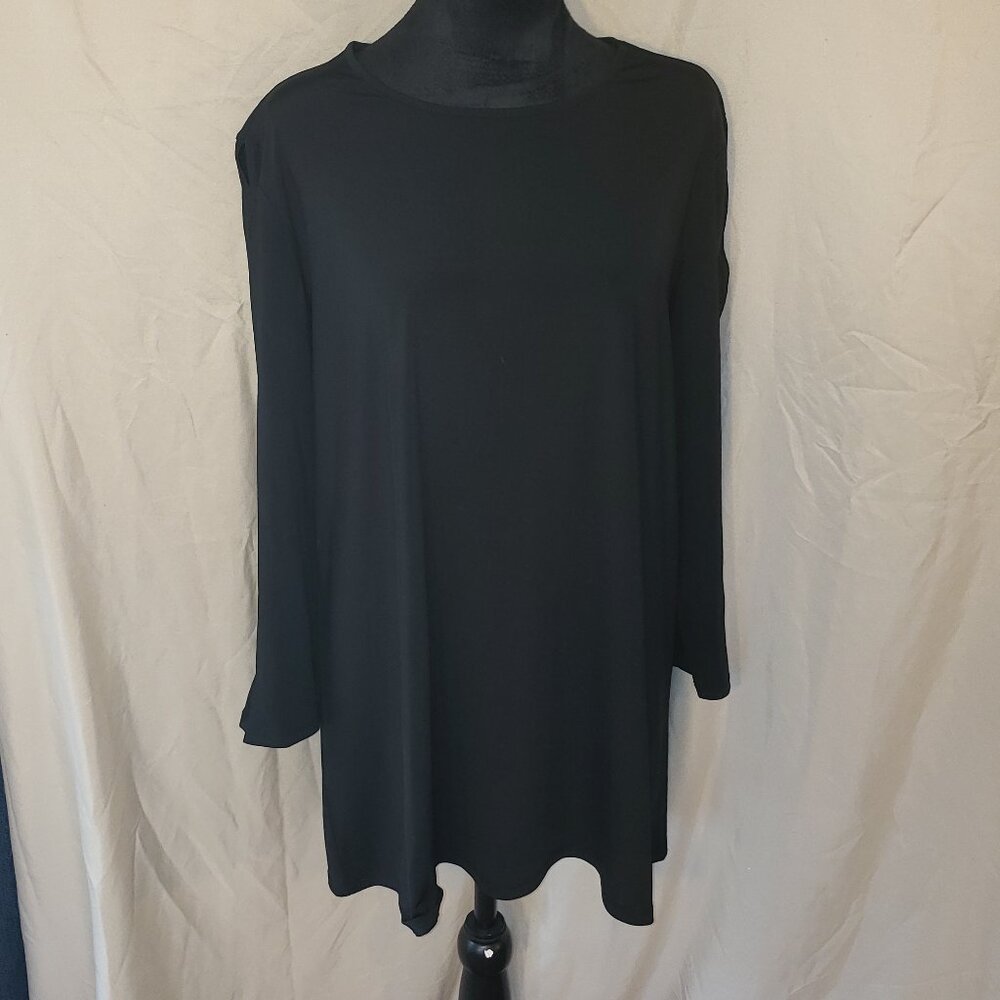 The Look "Get it, Love It, Live It" Black Long Sleeve Top - XL